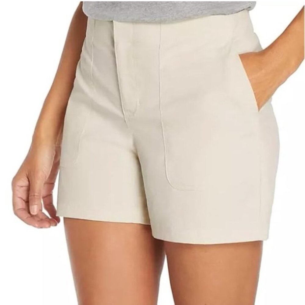 Eddie Bauer Women’s Regular Fit Lightweight Hiker Short Cream Size 8 MSRP $65